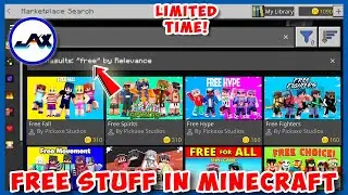 🆓 Minecraft Bedrock Marketplace - Limited Time FREE Addon, Skins, & More | How to Collect 🎆👀
