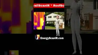 Using Thermal Imaging for Home Inspection to find Missing Insulation & Energy Loss #verticalvideo