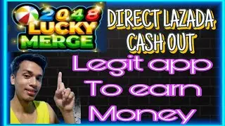 2048 LUCKY MERGE REVIEW | Cash out to Lazada wallet