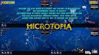 Microtopia: [PC] - Become the hive mind of a robot ant colony use pheromone trails to create