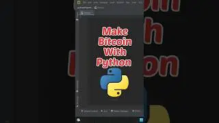 MAKE BITCOIN with python #youtube #python #video