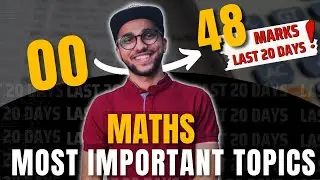 Easy kill topics of MATHS | Last 20 days | JEE Mains 2022