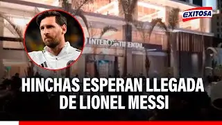 🔴🔵 Cientos de HINCHAS DE LIONEL MESSI esperan su llegada: 