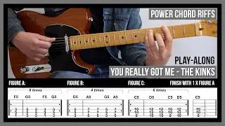 You Really Got Me (TAB) - Power Chord Guitar Riffs - The Kinks