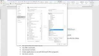 How to display the Microsoft Office Word Developer ribbon