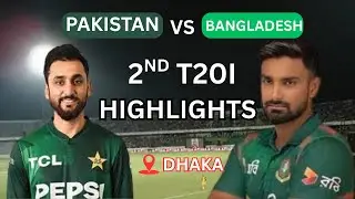 Pakistan VS Bangladesh 2nd T20I Highlights | DREAM CRICKET 25 #pakvsban