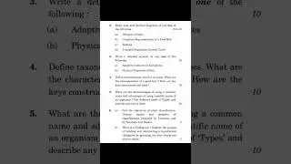 BBYCT 133 IGNOU previous year questions | Botany #exam #bsc