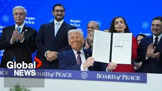 Trump launches &lsquo;Board of Peace&rsquo; with some world leaders, Canada absent