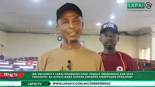 IBB UNIVERSITY LAPAI PRODUCES FIRST FEMALE INDIGENOUS SUG VICE PRESIDENT 
