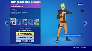 Fortnite Naruto Trailer - All Cosmetic Options (Naruto Kakashi Sasuke Sakura)
