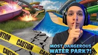 I Built the World's Most Dangerous Water Park... In Waterpark Simulator DEMO!