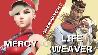 Getting POTG as LIFEGUARD MERCY + CLERIC LIFEWEAVER Is Stunning! (Overwatch 2 Console Gameplay)