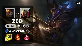 Zed Mid vs Akshan - EUW Grandmaster - Season 12 Patch 12.2