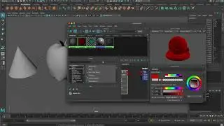 Coloring Basics in Maya using the Hypershade