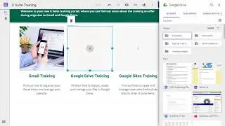 Adding layouts to page sections in Google Sites