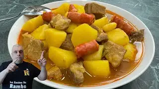 Patatas Guisadas con Carne Fácil y Riquísimo 😍 ¡Te encantará!