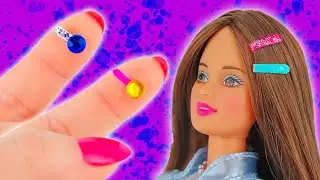 The Easiest DIY Miniature Hair Clips EVER! | How to make mini hairclips for dolls and other toys