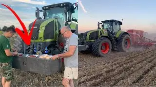 #378- Pasowy Siew Rzepaku 2020!  Czajkowski ST 600+ Claas Axion 950 **Grilowanie na obciążniku!**