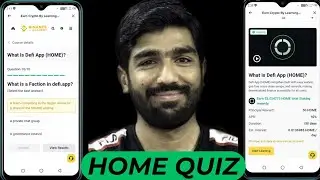 Binance learn and earn Home Quiz answers|What is Defi App Home? #binancelearnandearn#homequizanswers