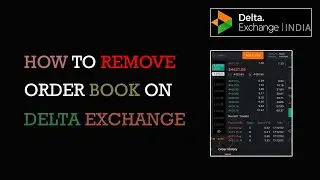 How to remove order book on delta exchange 