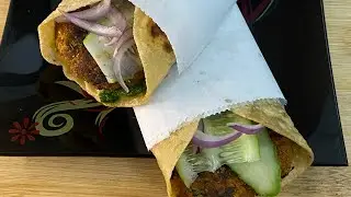 High Protein Veg Wrap Recipe | Soya Granules Tikki Healthy Indian Wrap