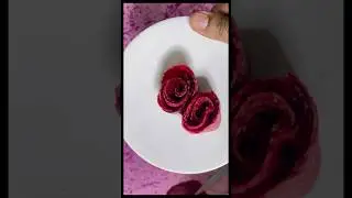 Beetroot rose making | Beetroot flower | winter vegetable carving #song #music #love #onionflower
