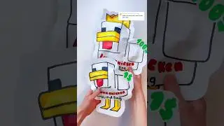 1$ vs 100$ Lava Chicken Blind Bag!#blindbag #minecraft #lavachicken #paper #diy #craft #shorts
