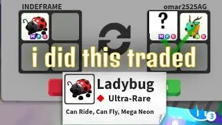 i traded my MEGA NEON LADYBUG for this...W/F/L ‼️ ADOPT ME ROBLOX