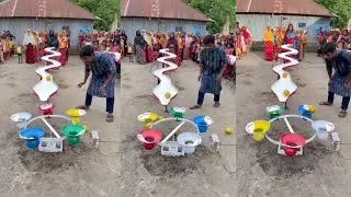 Village_Women_का_लग_गया_Jackpot 😲Ball_ फेक_कर_जीता_बहुत_सारे_Reward 🏆 Village_Food_Challenge_Fun 🤓