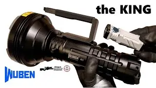 ($400 OFF SALE!) 20,000 Lumens Wuben A1 (Search & Rescue) Spotlight/Flashlight Review & Test