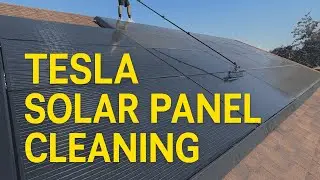 Cleaning TESLA Solar Panels - WashVlog EP: 3
