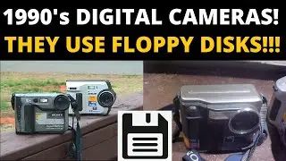 A look at 3 working vintage Sony Mavica digital cameras from 1997-2002