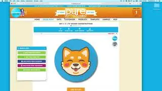 PureButtons.com Customizer Tool - Template Overview