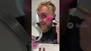Jake Paul&rsquo;s parody makeup tutorial is WILD 😭💄😂 #funny #ai #shorts