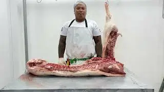 How to Debone half pork carcass