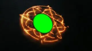 Fire Glyph Intro Templates Green Screen video No Copyright