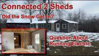 Two Sheds | Checking for Leaks  #shedtohouse #diy #homestead 