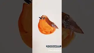 Easy painting #birds #watercolorpainting #trending #art #viral #shorts