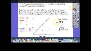 constant power input and acceleration