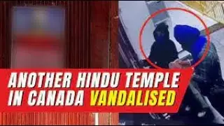 Pro-Khalistani activists vandalise yet another Hindu temple in Canada, paste hateful posters