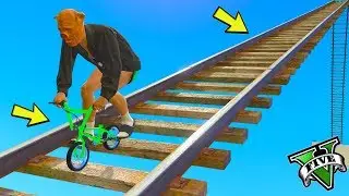 GTA 5 🐷 MINI BICYCLE E MEGA RAMP TRACKS !!! 🐷 GARE PARKOUR 🐷 GTA 5 ITA 🐷 DAJE !!!