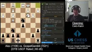 Knights of South Florida OTB Match Review! (Wed. Night USCF Rated Chess) Caro-Kann