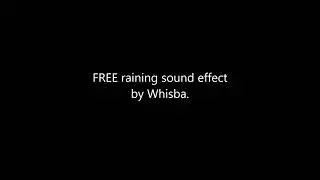 FREE constant raining sound effect. Reuse, sample, edit as you wish.