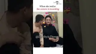 When she realize the camera is recording #love #couple #funny