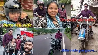 Sunday Bike Ride Gurgaon | Burn out Cafe | Throttle Shrottle | Biker's cafe | Bike Riders Gurgaon |