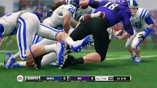 NCAA Football 14 Season 2016 2017 Duke Blue Devils vs Northwestern Wildcats