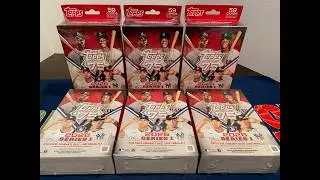 Открываю 6 коробок с коллекционными карточками Topps Series 1 2026 года! Несколько интересных пар...