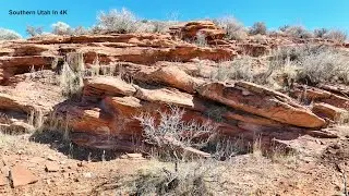 Southern Utah Sandstone 4K Drone Footage