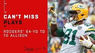 Aaron Rodgers Launches 64-Yd TD Bomb to Geronimo Allison!
