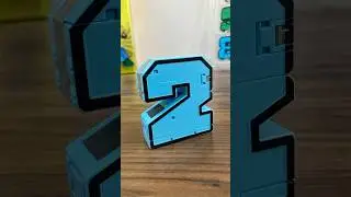[ASMR] Unboxing & Review Satisfying Video: new Helicopter Toy Transformer Number 2 Two #2 #shorts